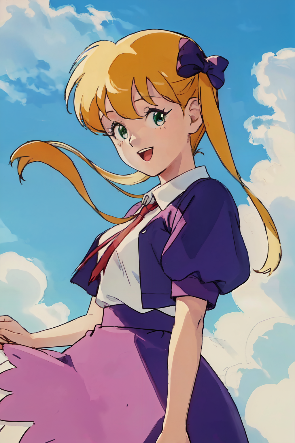 05317-3417057605-_lyco_madoka-loha_0.95_madoka, 1girl, retro artstyle, blue sky, cloud, wind, _D,_(best quality, masterpiece, RAW photo,ultra-det.png